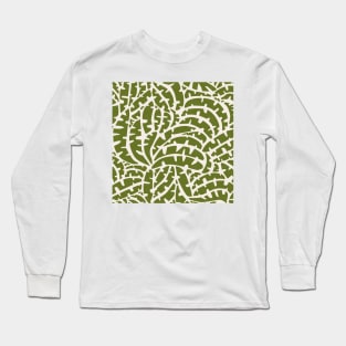 Modern Tropical Plants / Banana Leaves Long Sleeve T-Shirt